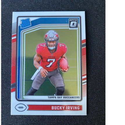 Bucky Irving 2024 Donruss Optic #216 RC Rookie Rated Rookie Buccaneers