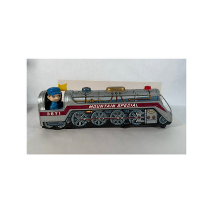 Japan Modern Toys "3671 Mountain Special" Battery Operated Tin Litho Locomotive