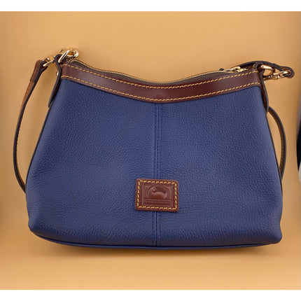 Dooney & Bourke Belvedere Blue/Brown Crossbody Handbag NWOT MSRP $128