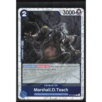 Marshall.D.Teach Premium Booster -The Best- Vol. 2 #ST17-005 Common