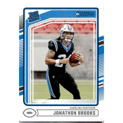 Jonathon Brooks 2024 Donruss #354 RC Carolina Panthers
