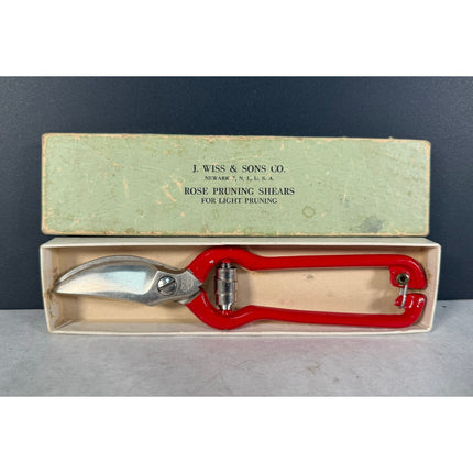 Wiss Rose Red Handle Pruning Shears Garden Tool Collectible with Original Box
