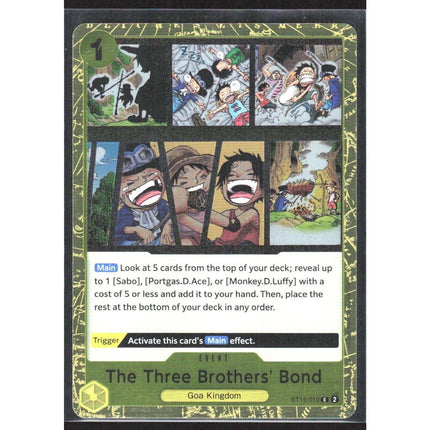The Three Brothers' Bond (Pirate Foil) Prem Booster -The Best- Vol 2 #ST13-019 C