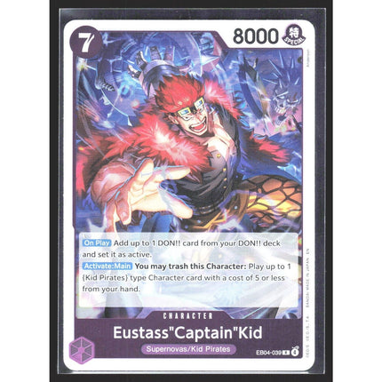 Eustass"Captain"Kid The Azure Sea's Seven #EB04-039 Rare