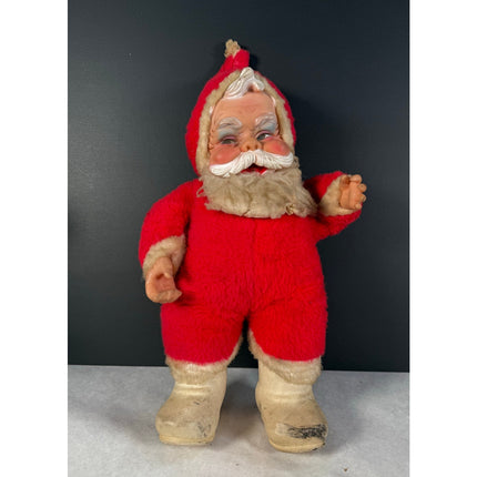 Vintage 1950s Rushton Coca-Cola Santa Claus 18" Rubber Face Plush Doll