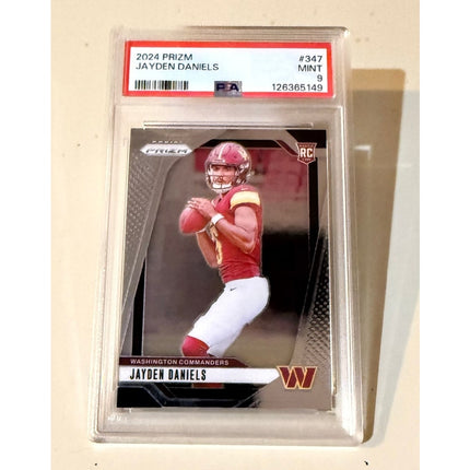 2024 Panini Prizm #347 Jayden Daniels Rookie RC PSA 9 Mint