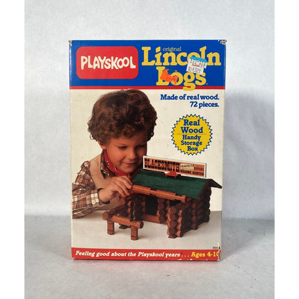 1989 Playskool Original Lincoln Logs – 72 Pieces – Factory Sealed