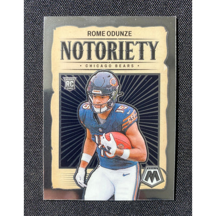 2024 Panini Mosaic Rome Odunze RC #24 Notoriety Insert Bears