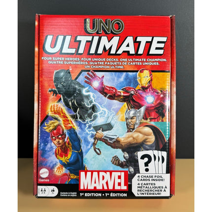 UNO Ultimate Marvel Card Game First Edition NIB Mattel Superhero Deck