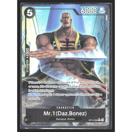 Mr.1 (Daz.Bonez) (Alternate Art) The Azure Sea's Seven #OP14-090 Rare