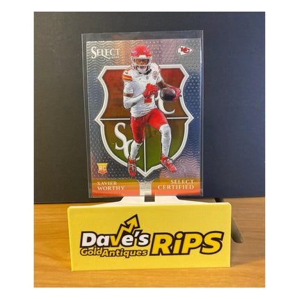 Xavier Worthy 2024 Panini Select 8 RC Rookie Kansas City Chiefs Certified Insert