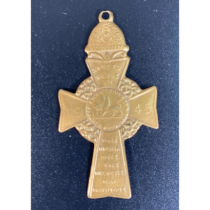 Greek 1945 Cross of Apostle Mark Medal Rare WWII Religious Military Cross