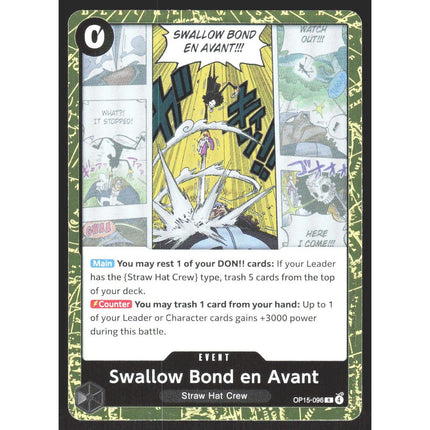 Swallow Bond en Avant Adventure on Kami's Island #OP15-096 Rare