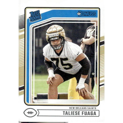 Taliese Fuaga 2024 Donruss #310 RC New Orleans Saints