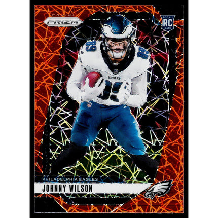 Johnny Wilson 2024 Panini Prizm Lazer #355 RC Philadelphia Eagles