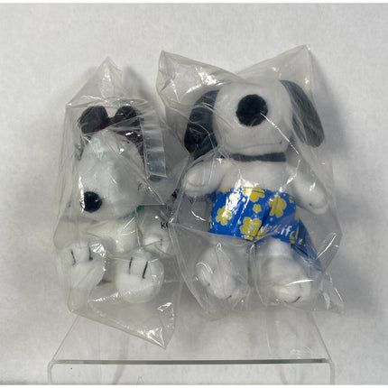 Snoopy Peanuts MetLife Plush Toy Lot of 2 – Surfer & w/ Green Scarf | NISP