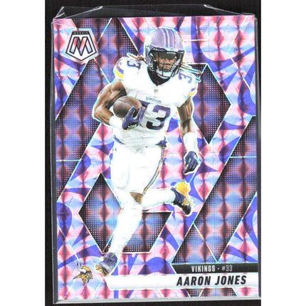 Aaron Jones 2025 Panini Mosaic Reactive Purple #128 Minnesota Vikings