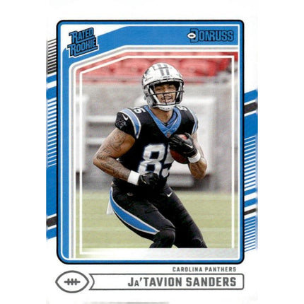 Ja'Tavion Sanders 2024 Donruss #317 RC Carolina Panthers