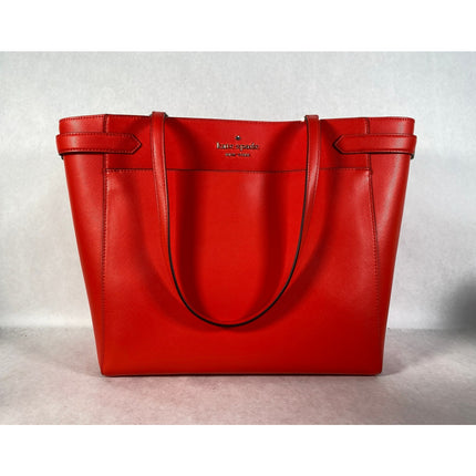 Kate Spade Staci Saffiano Red Leather Laptop Bag — MSRP $429 NWT