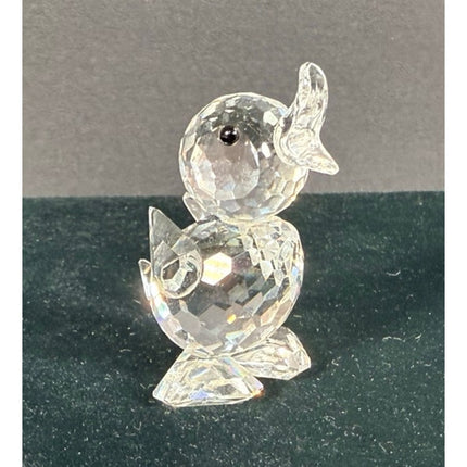 Swarovski Crystal Standing Drake Duck Figurine Signed 2” Collectible
