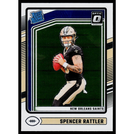 Spencer Rattler 2024 Donruss Optic #289 New Orleans Saints