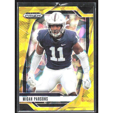 Micah Parsons 2025 Panini Prizm Draft Picks Prizms Gold Ice #191 Penn State