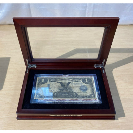 $1 Series 1899 Black Eagle Silver #233 Certificate in Beautiful Wooden Box