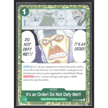 It's an Order! Do Not Defy Me!!! Adventure on Kami's Island #OP15-038 Rare