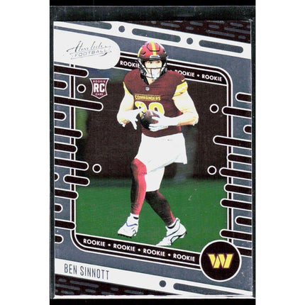 Ben Sinnott 2024 Panini Absolute Retail #152 RC Washington Commanders