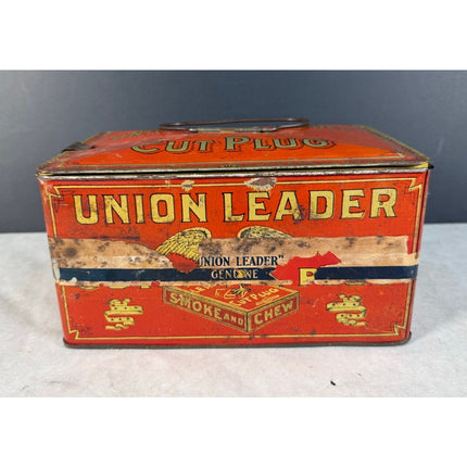 Union Leader Cut Plug Tobacco Tin – Vintage Advertising Can