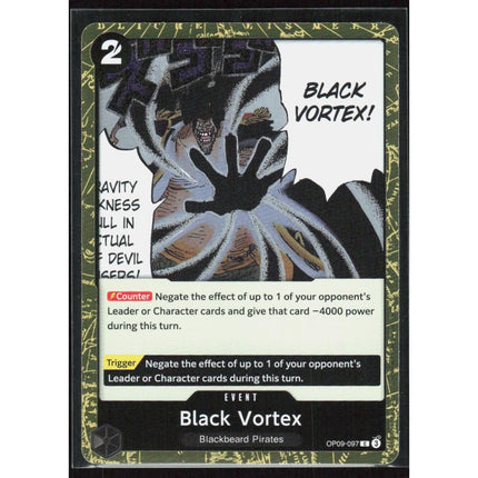 Black Vortex (Pirate Foil) Premium Booster -The Best- Vol. 2 #OP09-097 Common