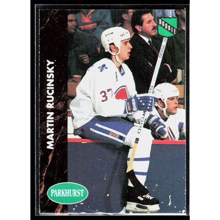 Martin Rucinsky 1991-92 Parkhurst #366 RC Quebec Nordiques