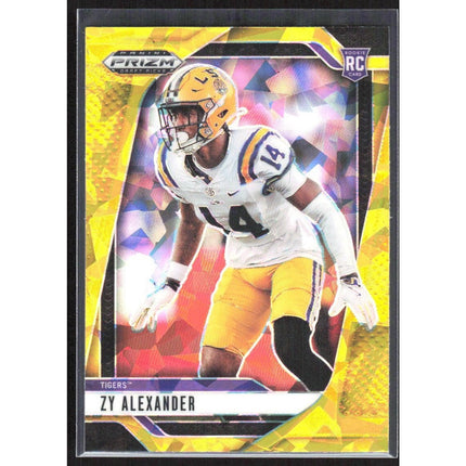 Zy Alexander 2025 Panini Prizm Draft Picks Prizms Gold Ice #51 LSU Tigers