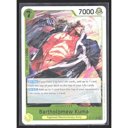 Bartholomew Kuma (EB04-054) Adventure on Kami's Island #EB04-054 Rare