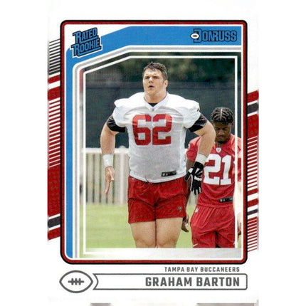 Graham Barton 2024 Donruss #380 RC Tampa Bay Buccaneers