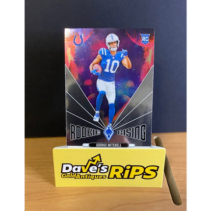 2024 Panini Phoenix Adonai Mitchell RC #RR-AML Rookie Rising Insert Colts