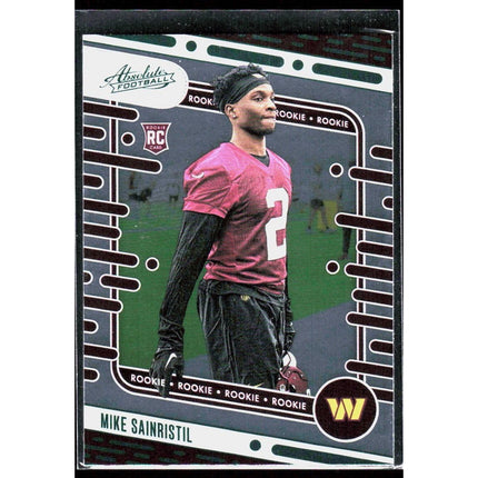Mike Sainristil 2024 Panini Absolute Retail #150 RC Commanders