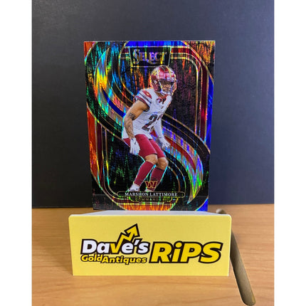 2024 Panini Select Marshon Lattimore 181 Premier Level Shock Parallel Commanders