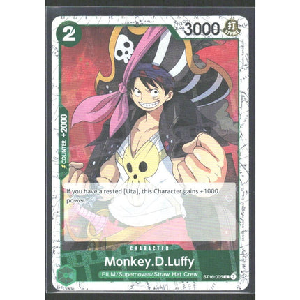 Monkey.D.Luffy (ST16-005) Starter Deck 16: GREEN Uta #ST16-005 Common