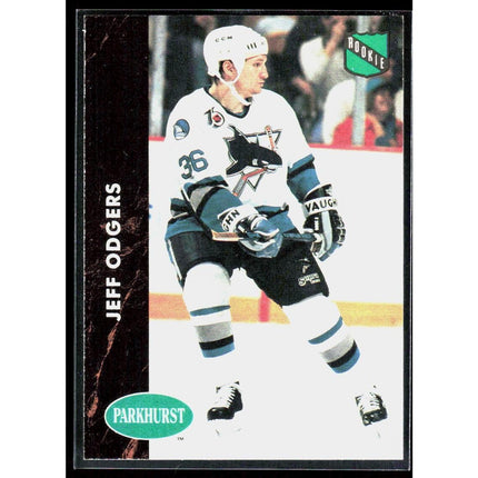 Jeff Odgers 1991-92 Parkhurst #386 RC San Jose Sharks