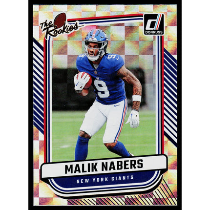 Malik Nabers 2024 Donruss The Rookies #TR-34 New York Giants