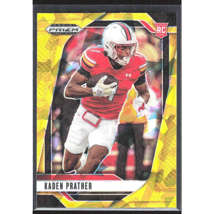Kaden Prather 2025 Panini Prizm Draft Picks Prizms Gold Ice #55 Maryland