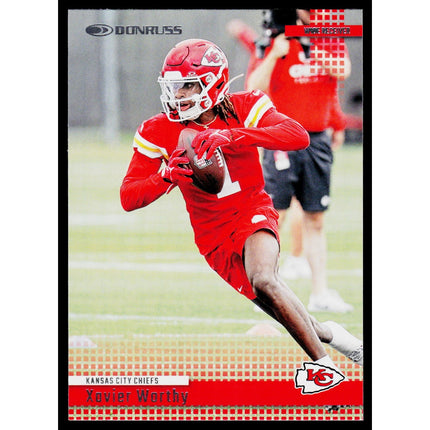 Xavier Worthy 2024 Donruss Retro 2004 #32 Kansas City Chiefs