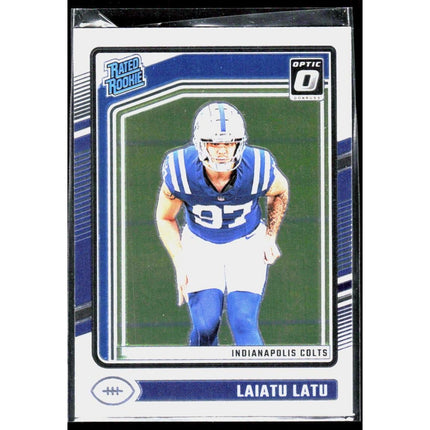 Laiatu Latu 2024 Donruss Optic #267 Rookie RC Card Indianapolis Colts