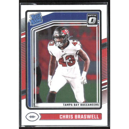 Chris Braswell 2024 Donruss Optic #220 RC Tampa Bay Buccaneers