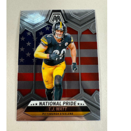 2024 Panini Mosaic T.J. Watt National Pride #266 Insert Steelers