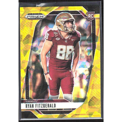 Ryan Fitzgerald 2025 Panini Prizm Draft Picks Prizms Gold Ice #27 Florida State