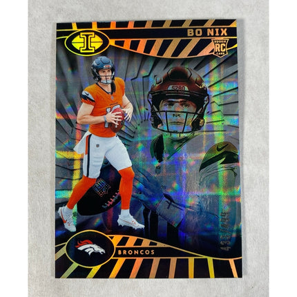 2024 Panini Illusions Bo Nix #22 Trophy Collection Mirrored 433/499 RC Broncos