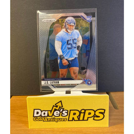 J.C. Latham 2024 Panini Prizm #334 Rookie RC Card Tennessee Titans