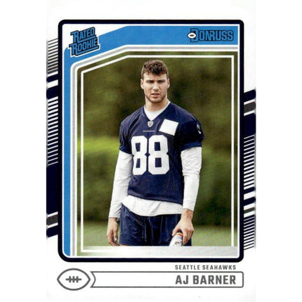 A.J. Barner 2024 Donruss #367 RC Seattle Seahawks